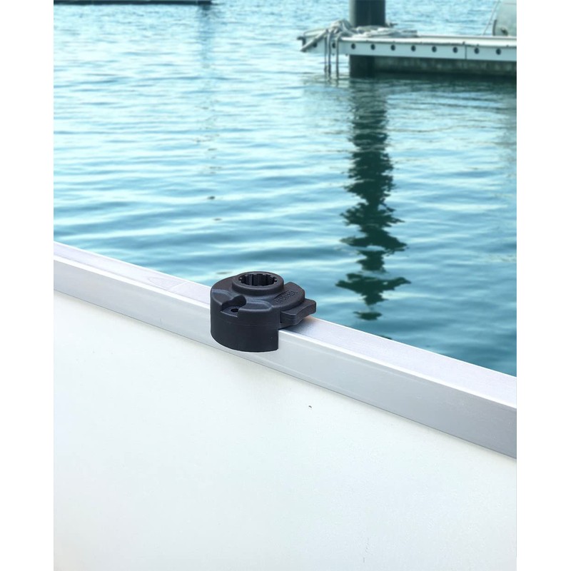 Brocraft Pontoon Boat Rod Holder Mount /1-1/4 inch Square Rail