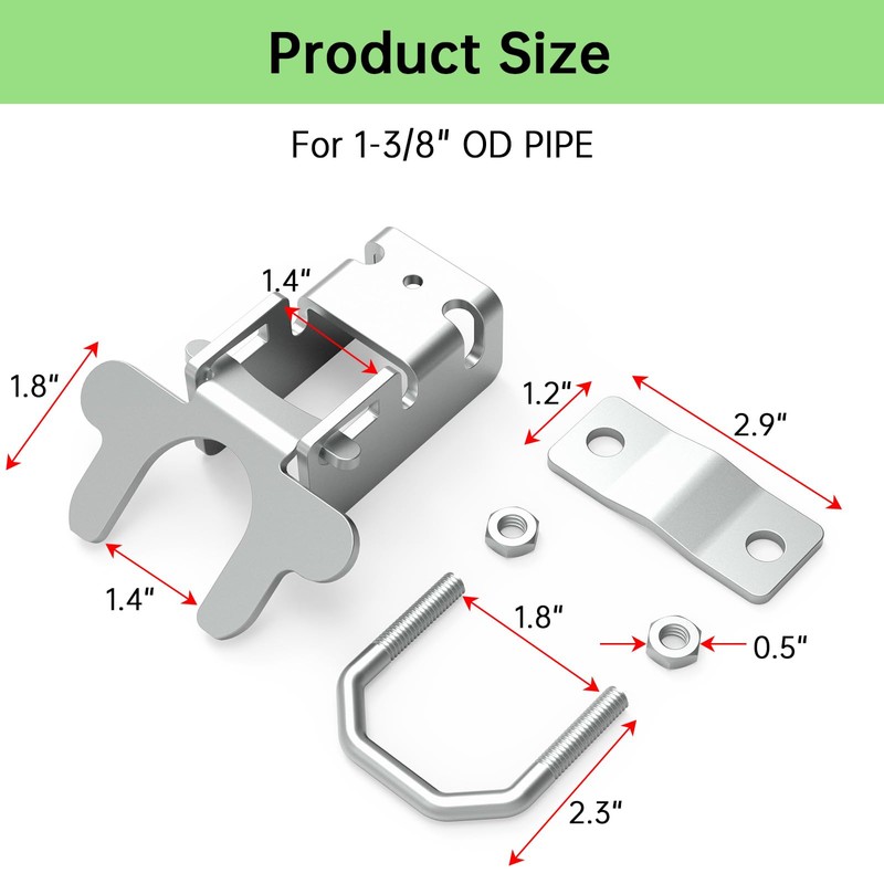 Fixirons Kennel Gate Latch Butterfly Latch Kennel Gate Latch for