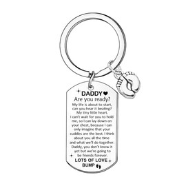 Ghloyza Daddy Keyring Dad To Be Gifts New Dad Gifts Father's Day Gift Daddy Birthday Gifts from Dughter Son