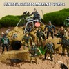 JOYIN 16 PCs Army Men Playset with 12 Realistic Army