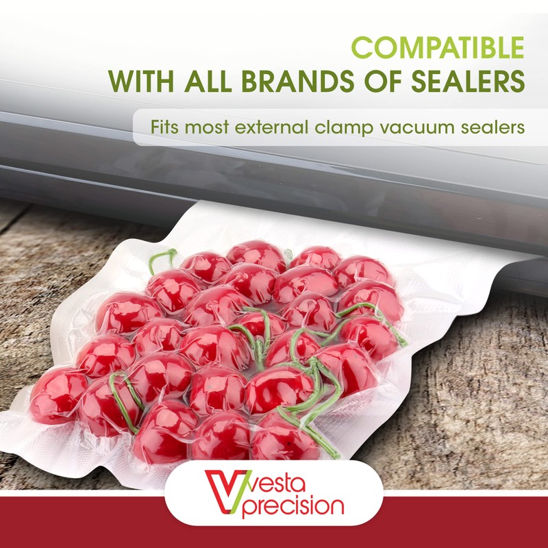 Vacuum Seal Bags by Vesta Precision - Clear and Embossed