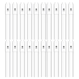 GE (case of 20) 38954 LED Tube T8 Type C, 48 inch, Frosted Plastic Tube, 3000K (Soft White), 13 watts, 1950 lumens, LED Upgrade for 4ft Fluorescent T8