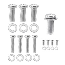 Qancekoo Universal TV Mounting Hardware Kit 24 PCS M4 M6 M8 Stainless Steel Screws Washers for VESA Wall Mount TV and Monitor Bracket Fixing