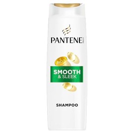 Pantene Pro-V Smooth & Sleek 3 in 1 Shampoo 600ml for Frizzy, Dull Hair. Cleanses, Detangles, and Treats Hair at the Same Time. Free From Mineral Oils and Colorants. Active Nutri-Plex Technology