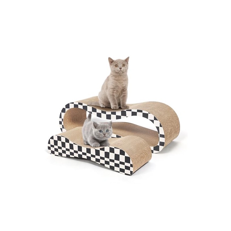 Double Cat Scratcher, 2 in 1 Infinity Cat Scratcher Cardboard
