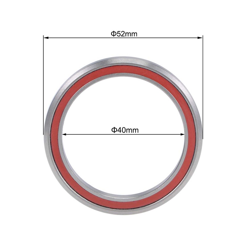 sourcing map MH-P16 Bicycle Headset Bearing 40x52x7mm Sealed Chrome Steel