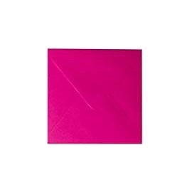 Square Envelopes 15 x 15 cm with Triangular Flap 120 g Pack of 25 Cosmo Pink