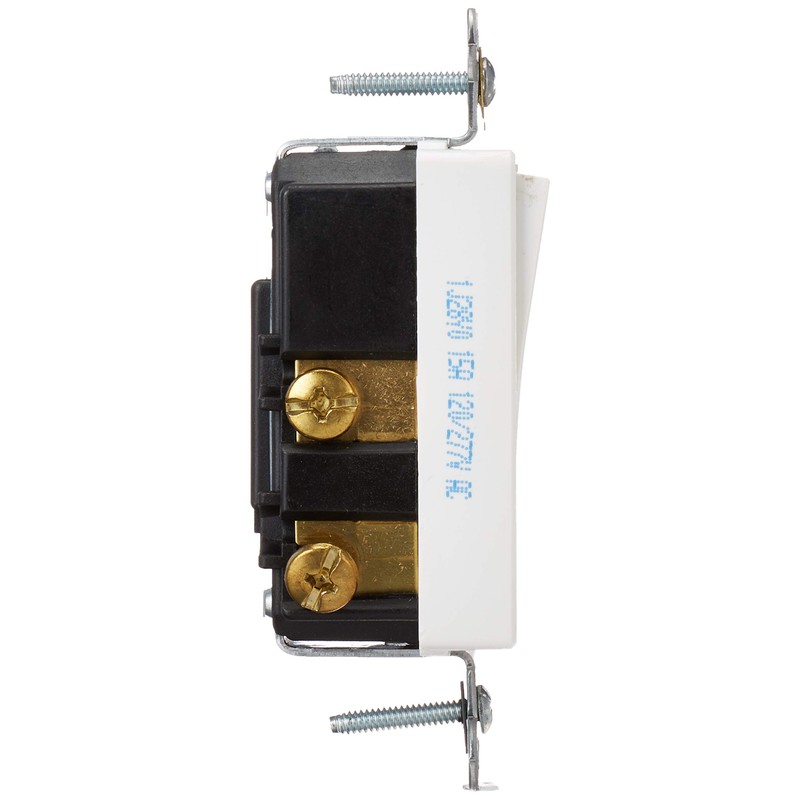 Leviton 15 Amp, 120/277 Volt, Decora Plus Rocker, Single-Pole Double
