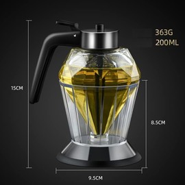 TEMU-SC 200 ml honey jar, honey jar, honey jars, honey pot with spoon, honey container glass