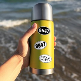 ULTRAVUTT 3PCS [3X3 in] LXXXVI XLVII, 8647 Sticker, Not My President Bumper, Anti Felon 47th President Waterproof Vinyl Decal for Books Laptop Tumblers Water Bottles