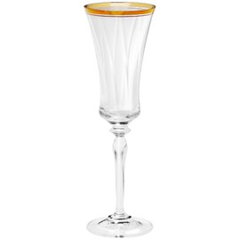 Mikasa Jamestown Gold Fluted Champagne Glass
