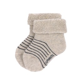LÄSSIG Children's Terry Socks Set of 3 Grey Size 19-22