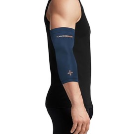 Tommie Copper BetterICE Elbow Wrap Cold Compression for Muscle Pain & Joint Soreness, Soft Flexible Gel, No Messy Leaks, Comfortable Fit - 2XL, Dark Navy