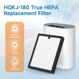 2 Pack HQKJ-180 Replacement Filter Compatible With Tailulu HQKJ-180 Purifier for Large Room Filter Smoke Pet Dander
