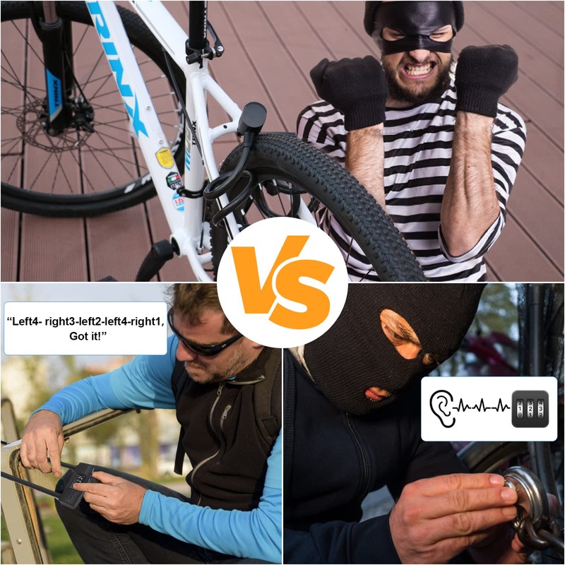 Electronic Cable Lock eLinkSmart Bicycle Lock Fingerprint with Fingerprint /