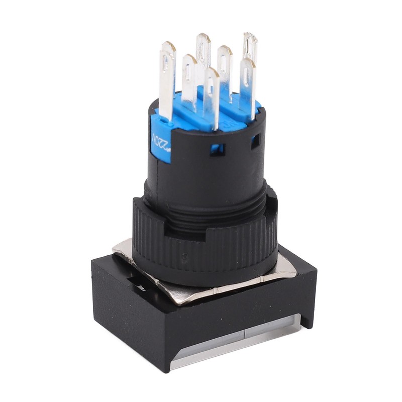 25 Pcs Industrial Push Button Switch Self Locking Push Button