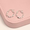 Charmsy 925 Sterling Silver Twisted Hoop Earrings for Women |