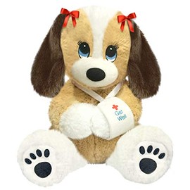 First & Main 13" Melancholy Melanie Puppy Dog, Multicolor
