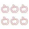 100pcs Fruit Paper Clips Cute Bookmark Pare Clips Portable Funny