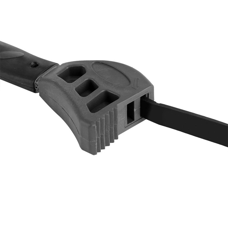 Strap Wrench, 500mm Rubber Strap Wrench, Universal Black Wrench Adjustable
