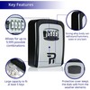 Key Lock Box for Outside - Rudy Run Wall Mount