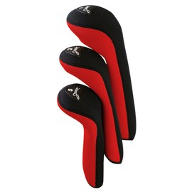 Stealth Set of 3 Golf Club Headcovers for Drivers - Red