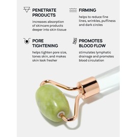 Gua Sha & Jade Roller Facial Tools Set for Reducing Puffiness & Redness - Self-Care Gift for Men, Comfortable Skin Care Routine