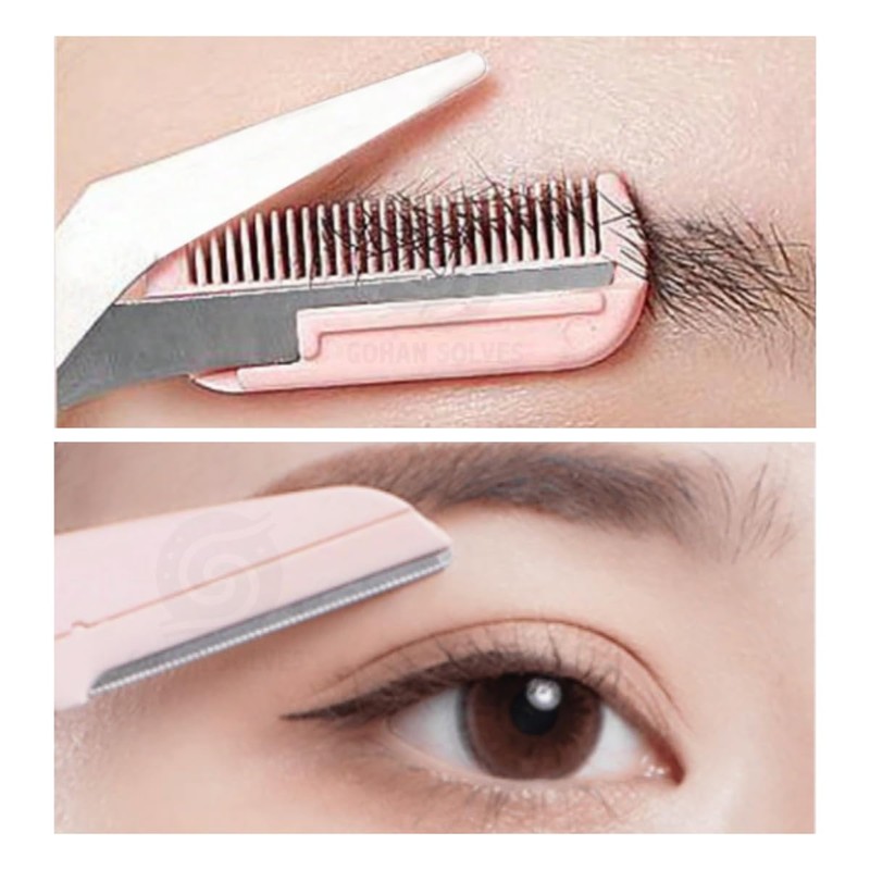 Perfilador Y Tijra Con Peine, Facial Cejas, Bigote Modelador