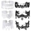 JJDreams P6cs Lace Choker Black Choker White Choker Collar Women's