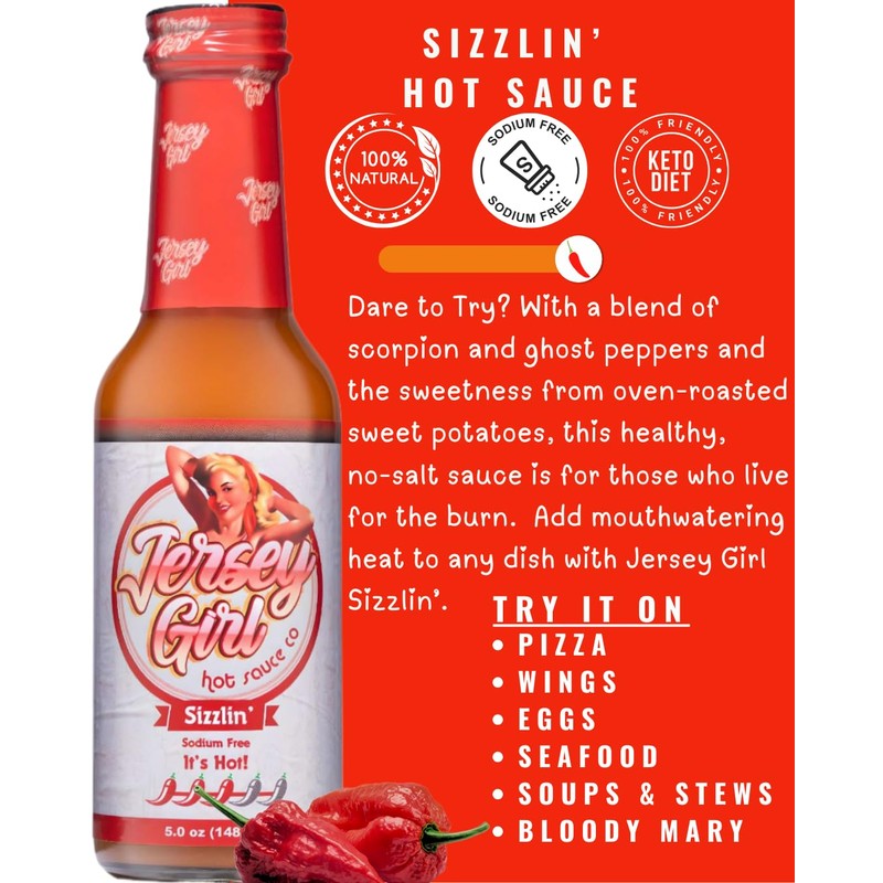 Jersey Girl Hot Sauce Co No Sodium/Salt Free - All