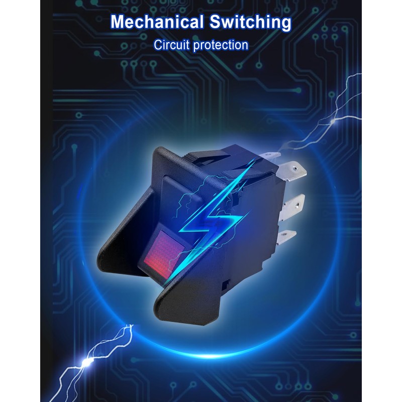 Vaticas 6 Terminal Rocker Switch Replace 30T37620, Generator Remote Start