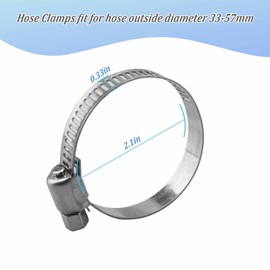RMSPO W11419334 Dishwasher Hose Clamp Parts, Compatible with Some Jenn Air, Kenmore, Kitchen Aid, Maytag and Whirlpool Dishwashers