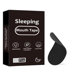 30pcs Cintas bucales para dormir,Reduce la sequedad bucal Parches para boca,Tiras bucales boquillas para mejorar la calidad del sueño y reducir los ro