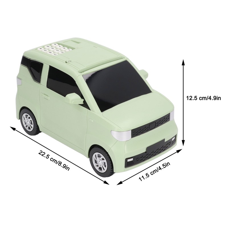 Electronic Car Money Bank Simulation Model Car Automatic Rolling Fingerprint