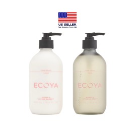 ECOYA Guava Lychee Sorbet Scented Duo Body Wash & Lotion Boxed Gift Set - NEW!