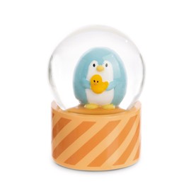 NICI Mymochi 61826 Penguin Waddle 6.5 cm Orange Kawaii Decorative Accessories, Snow Globe, Mica Ball, Glass Globe, Gift Idea for Friendship