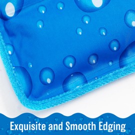 Make you perfect Upgrade Dog Cooling Mat Portable Water Injection Pet Cooling Pad Summer Self Cooling Ice Silk Pet Blanket Washable