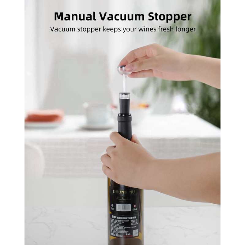 TOMEEM Electric Wine Opener Set - Rechargeable Wine Bottle Opener