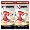 Pasta Attachment for KitchenAid Stand Mixer, 3-in-1 Stainless Steel Pasta