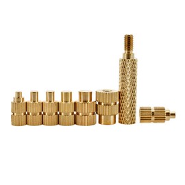 Pack of 7 Brass Soldering Iron Melting Aid Tips for Threaded Inserts / Melting Nuts M2 M2.5 M3 M4 M5 M6 M8 Compatible with T18 ST 900M FX888D FX600 WLC100