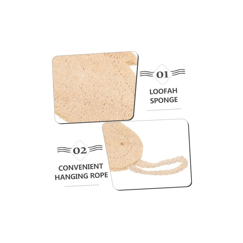 Frcolor Esponja Lufa Diseño Doble Cara Exfoliante Corporal Limpieza Profunda