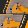 AROEDVISE Bench Vise 4.5-Inch Heavy Duty Vise 210° Swivel Base,