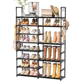 OYREL Shoe Rack Organizer 8 Tiers, Tall Shoe Racks Shelf Storage, 26-32 Pairs Vertical Large Rack,Stackable Shoes Racks for Entryway, Closet, Garage