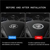 JALII Bling Steering Wheel Logo Caps Compatible with KIA,DIY Diamond