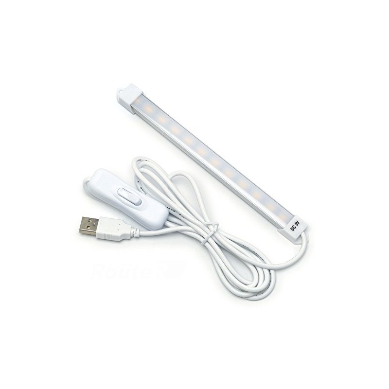 Root Earl 12-Light USB LED Bar Light with Switch Daylight