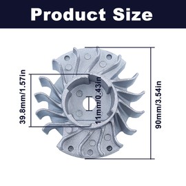 Gubeter Flywheel and Wedge Set for Stihl 021 023 025 MS210 MS230 MS250 Chainsaws Engine Replacement Parts Replacement for 1123 400 1207