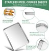 Baking Sheets Set of 2, HKJ Chef Cookie Sheets 2