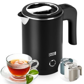 Lebenslang Travel Kettle Stainless Steel Small 0.5 Litres & BPA Free - 600 W