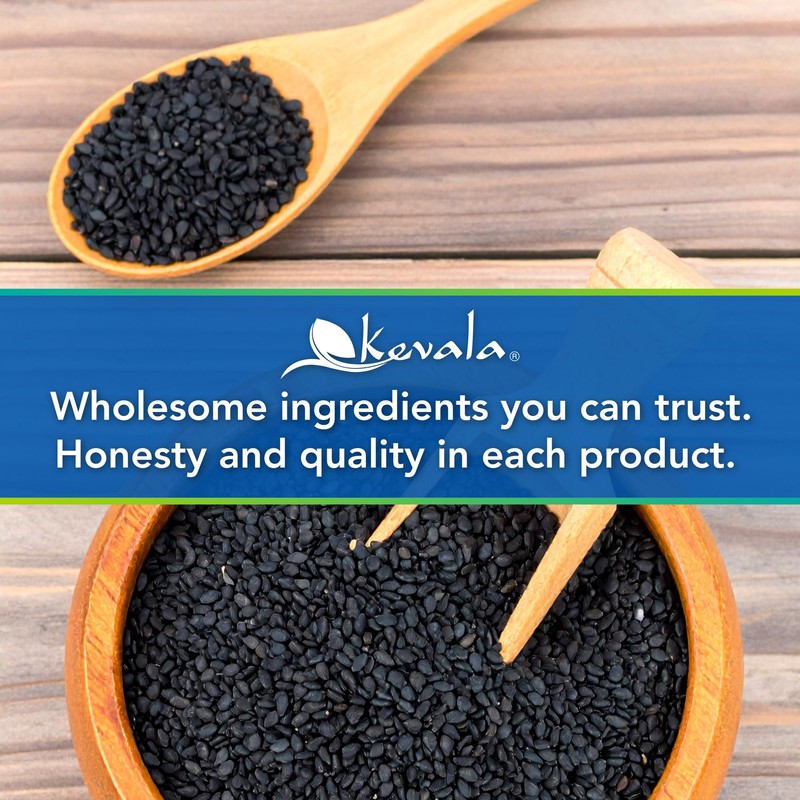 Organic Raw Black Sesame Seeds (Unhulled) - Great in Cooking