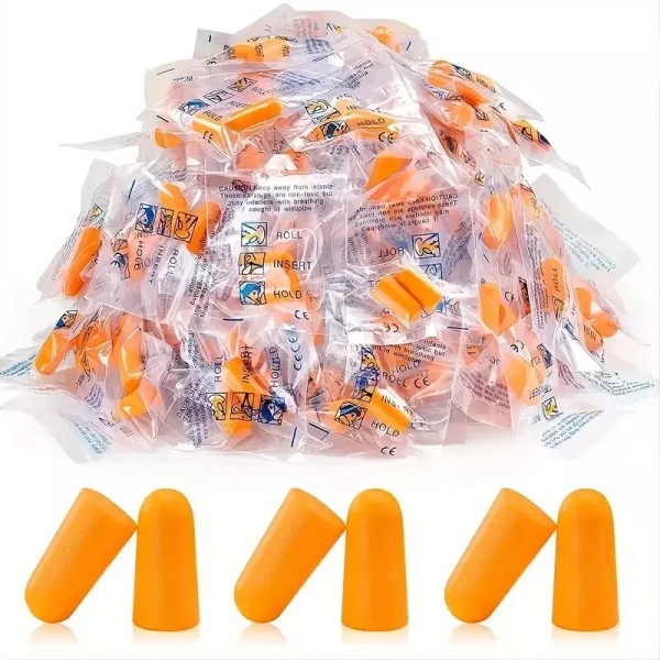 Unbranded 50pairs Anti-Noise Foam Ear Plugs - Perfect For Sleeping,